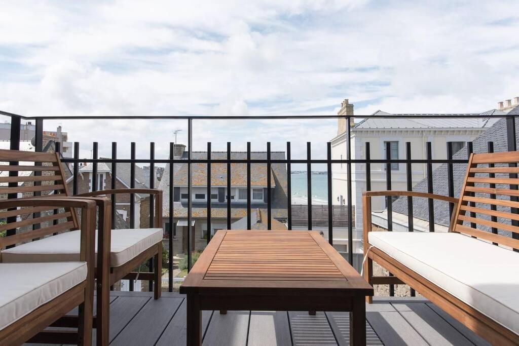 Appartement 4 Etoiles Vue Mer Et Bord De Plage Chez Odette Saint-Malo Luaran gambar